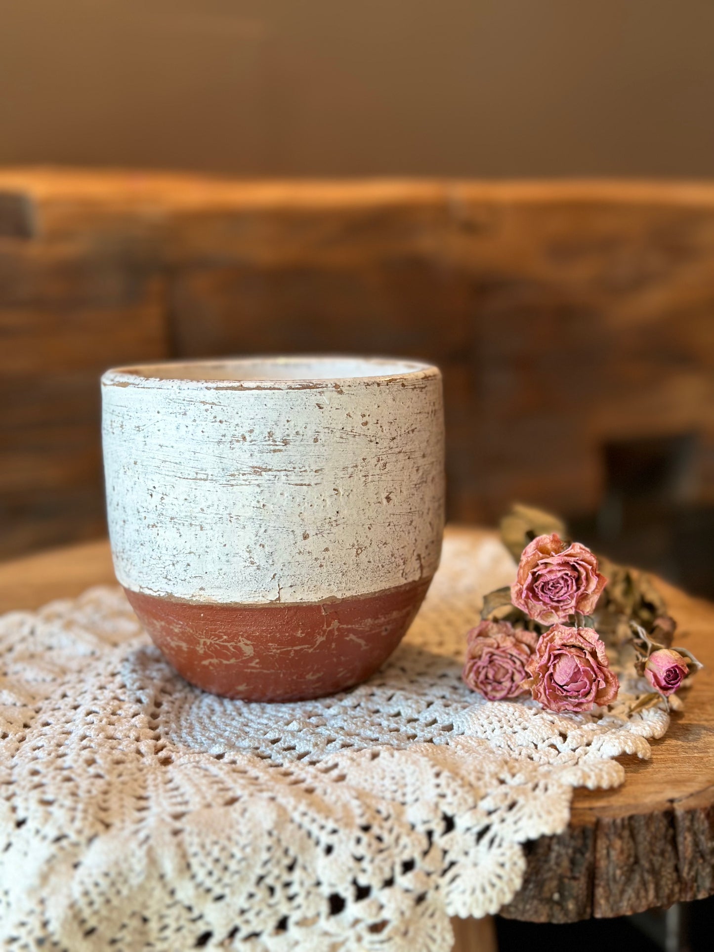 Two Tone Clay Candle